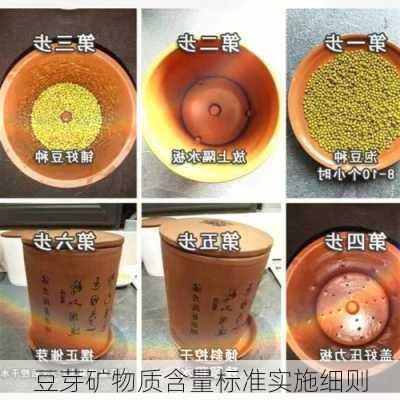 豆芽矿物质含量标准实施细则