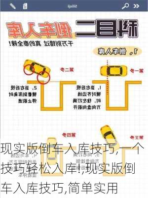 现实版倒车入库技巧,一个技巧轻松入库!,现实版倒车入库技巧,简单实用