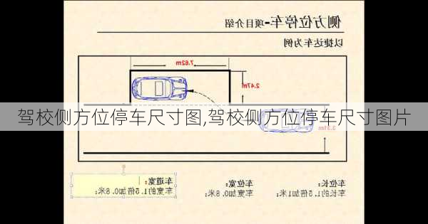 驾校侧方位停车尺寸图,驾校侧方位停车尺寸图片