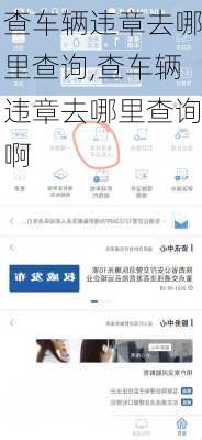 查车辆违章去哪里查询,查车辆违章去哪里查询啊