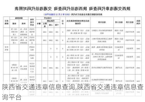 陕西省交通违章信息查询,陕西省交通违章信息查询平台